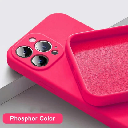 Shock-Proof Silicone Case for iPhone 15 & 16 Series – Soft, Stylish, and Protective