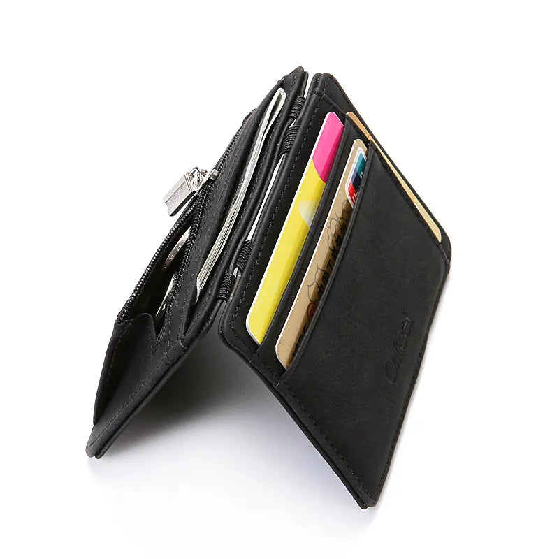 Mini Card Holder Wallet: Quality PU Leather - Man Gifts Shop