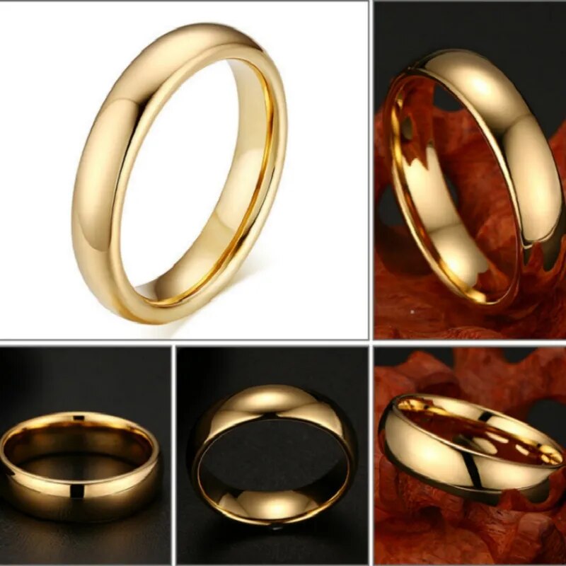 Golden Engagement Wedding Ring For Men - Man Gifts Shop