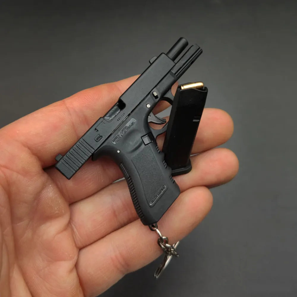 1:3 Scale Miniature Glock Alloy Keychain Pistol Model – The Ultimate Pocket-Sized Toy Gun Adventure - Man Gifts Shop