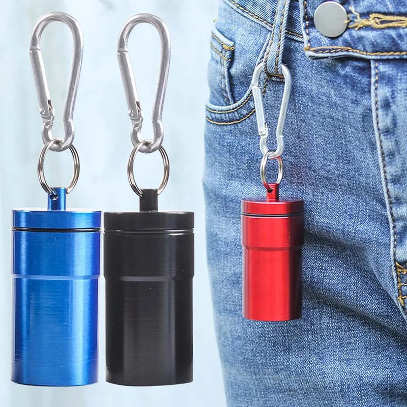 Mini Portable Ashtray with Lid: Aluminum Storage Tube for Windproof Cigarette Disposal – Your Stylish Outdoor Ash Holder on the Go - Man Gifts Shop