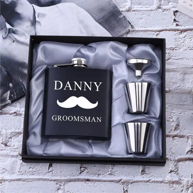 Custom Engraved Stainless Steel 6oz Hip Flask - Man Gifts Shop