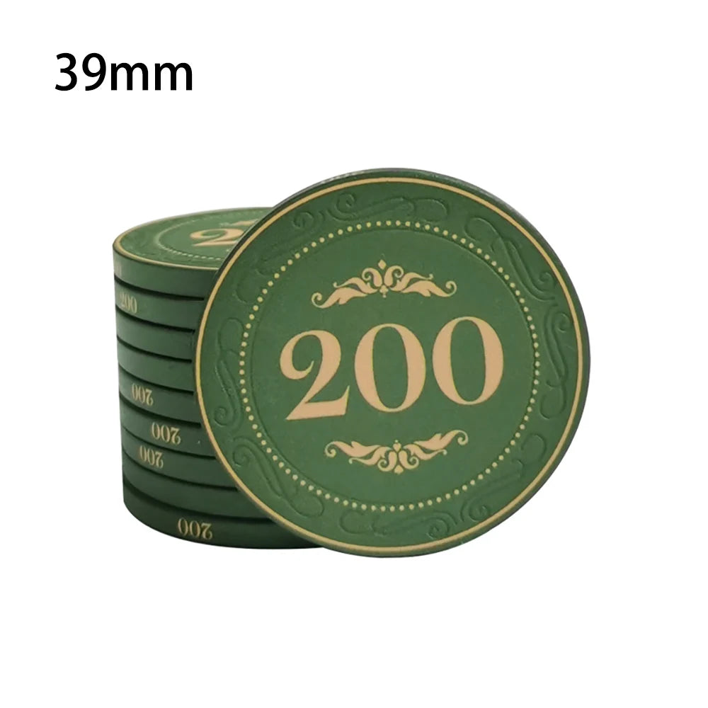 High-Quality 10PCS Ceramic Poker Chips - Man Gifts Shop