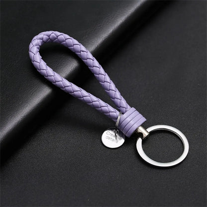 MGS PU Leather Braided Woven Rope EDC Keychain - Man Gifts Shop