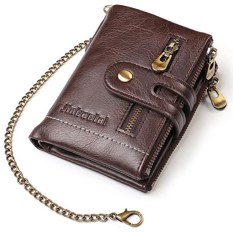 Retro PU Leather Short Card Holder Luxury Men's wallet High Quality - Man Gifts Shop