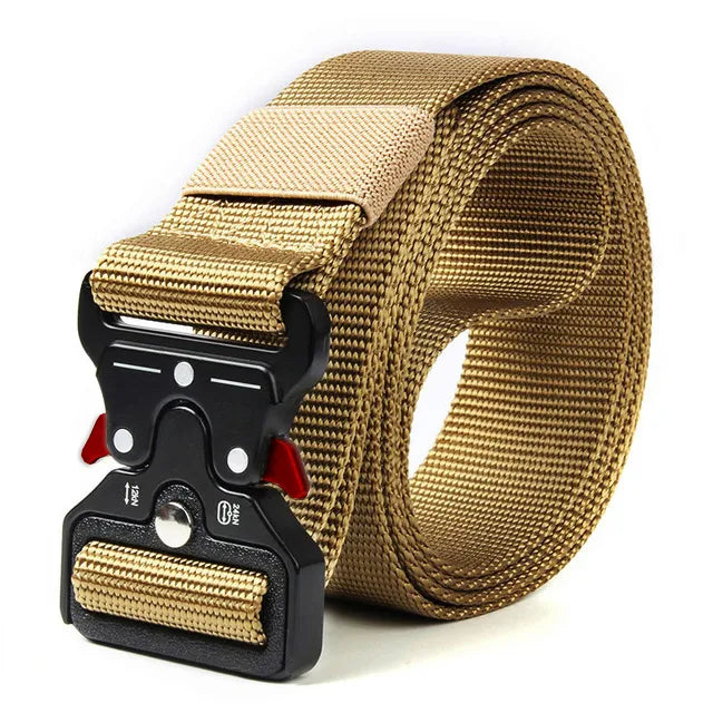 MGS Premium Men's Tactical Survival Belt: High-Quality Outdoor Gear with Multi-Functionality - Man Gifts Shop