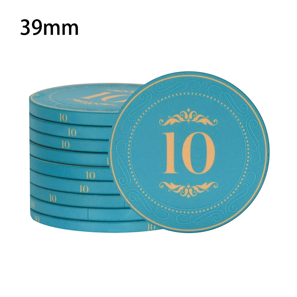 High-Quality 10PCS Ceramic Poker Chips - Man Gifts Shop