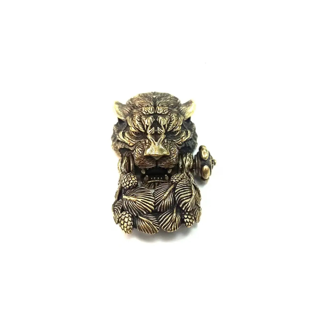 Upgrade Your Outdoor EDC with Fine Brass Tiger Head Buckles - Ideal Paracord Bracelet Accessories for DIY Enthusiasts - Man Gifts Shop