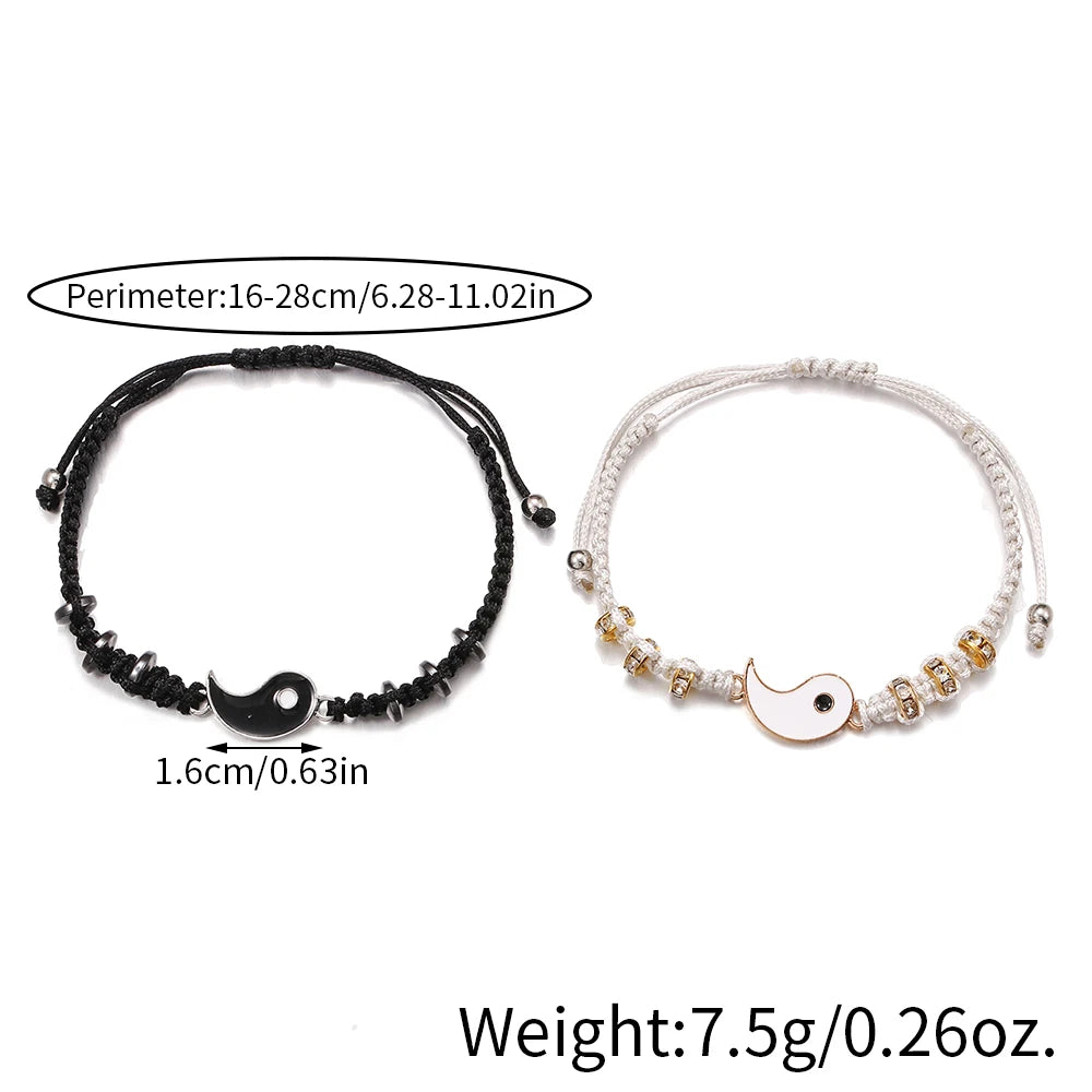 Enchanting Yin Yang Couple Bracelets – Perfect Matching Gifts for Lovers