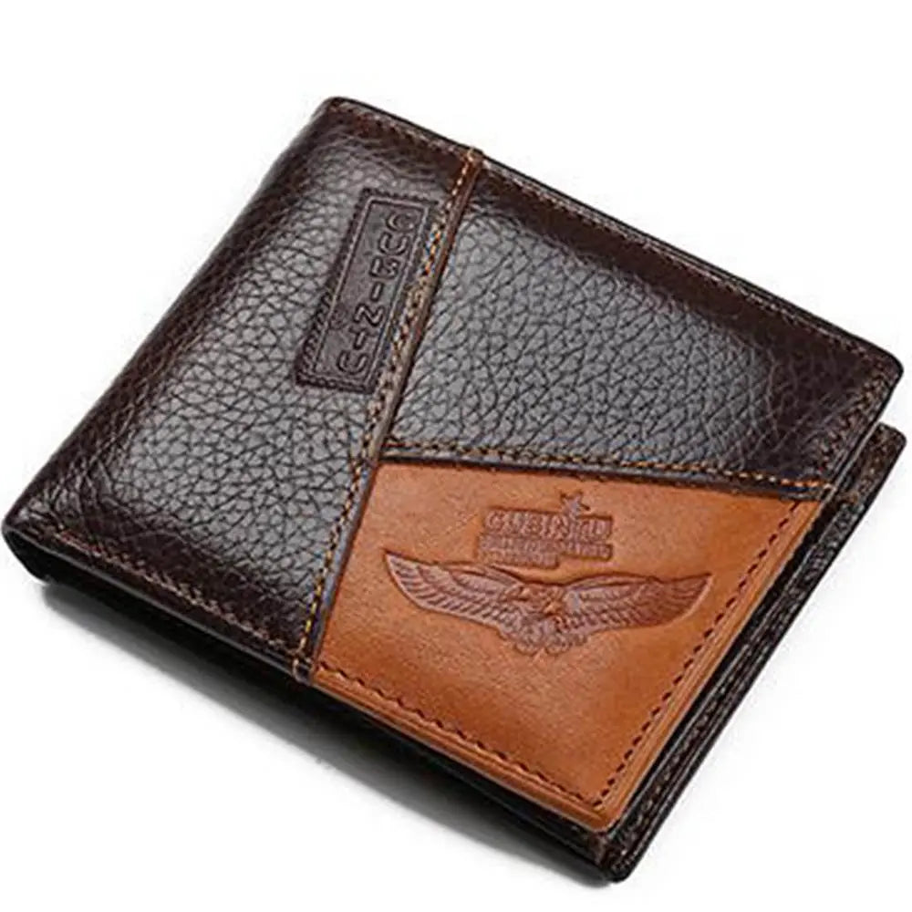 Original GUBINTU Genuine Leather Men's Wallets Coin Pocket Zipper High Quality - Man Gifts Shop