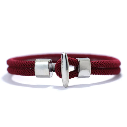 51Luckind Milan Rope Anchor Bracelet – Handmade Cotton Survival Jewelry for Men & Women