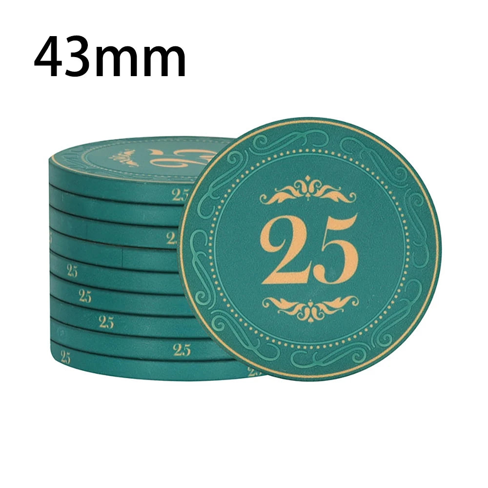 High-Quality 10PCS Ceramic Poker Chips - Man Gifts Shop