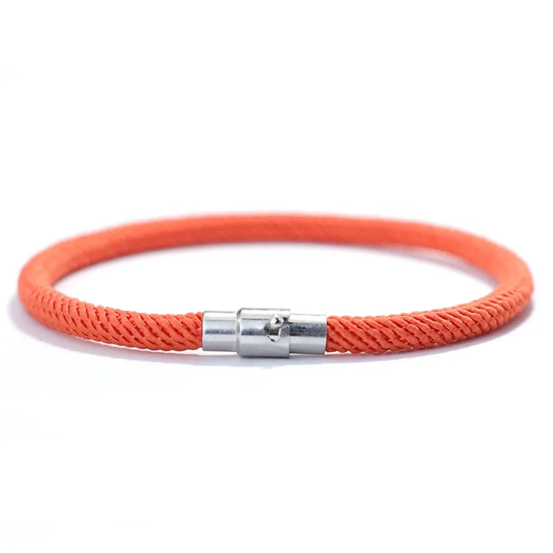 Minimalist Rope Bracelet with Magnetic Clasp – Multiple Colors – Unisex by Knotic
