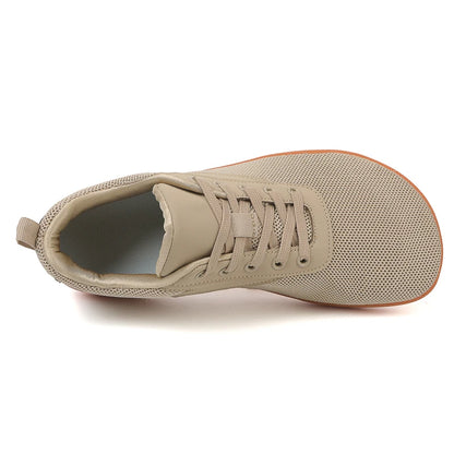Wide-Toe Barefoot Walking Shoes – Breathable Mesh Casual Sneakers for Men