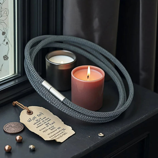 Bold Dark Grey 3-Layer Milan Cord Bracelet – Refined Style for Him