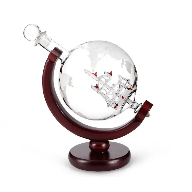 Globe Decanter Set: Refined Elegance in Whiskey Tasting - Man Gifts Shop