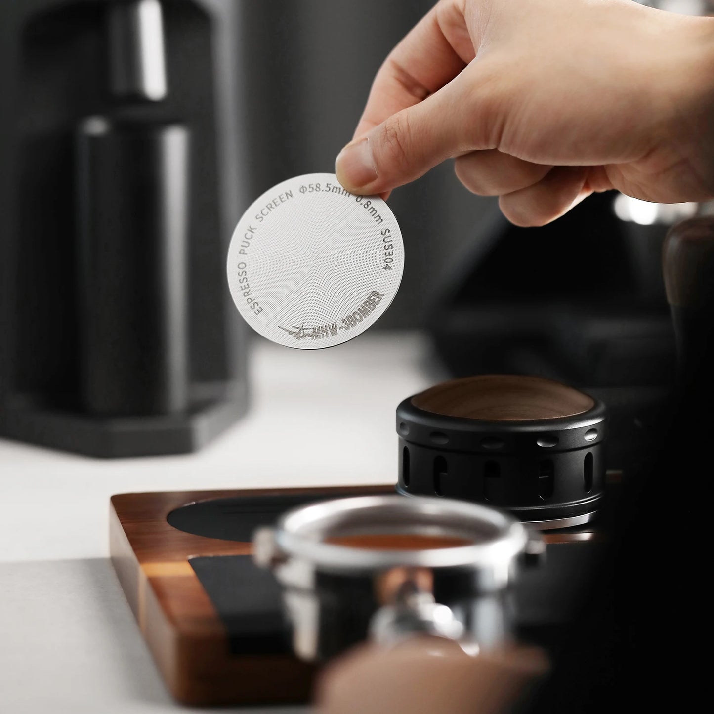 [Original] MHW-3BOMBER 51/53/58.5mm Espresso Puck Screen Double Layer Metal Coffee Reusable Filter