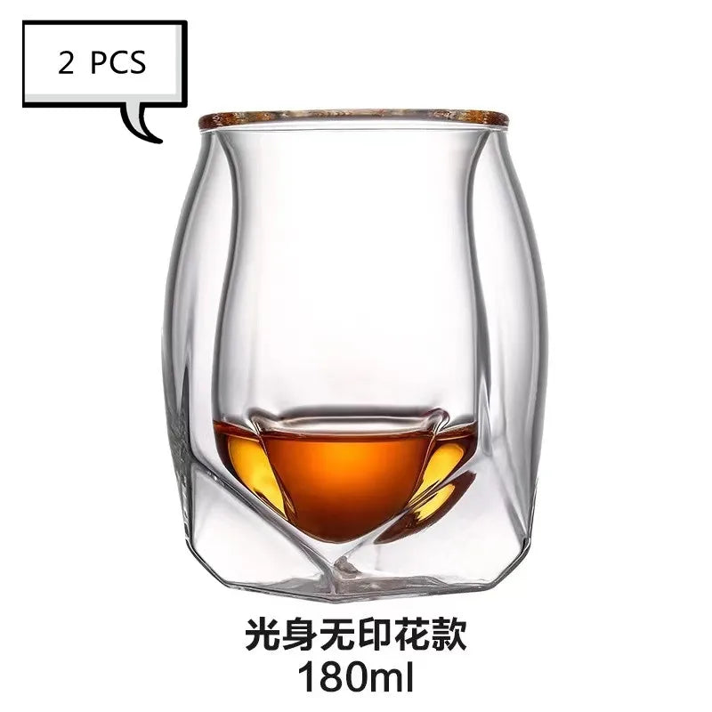 Bestselling Insulated Luxury Whisky Glass Set: Double-Bar Design - Man Gifts Shop