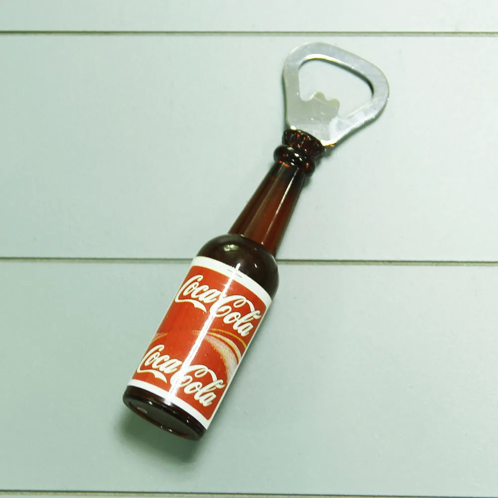 Retro Vibes: Creative Beer Bottle Opener - Personalized Bar Decoration with Mini Home Beverage Opener, Refrigerator Magnetic Tape Driver - Man Gifts Shop