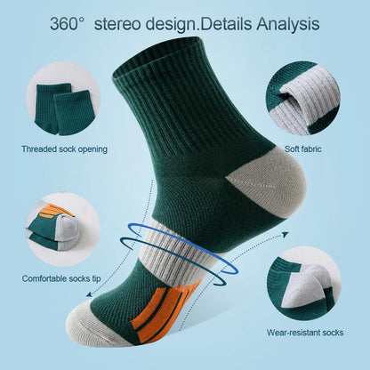 5 Pairs Men’s Cushioned Ankle Socks – Breathable, Athletic & Everyday Ready