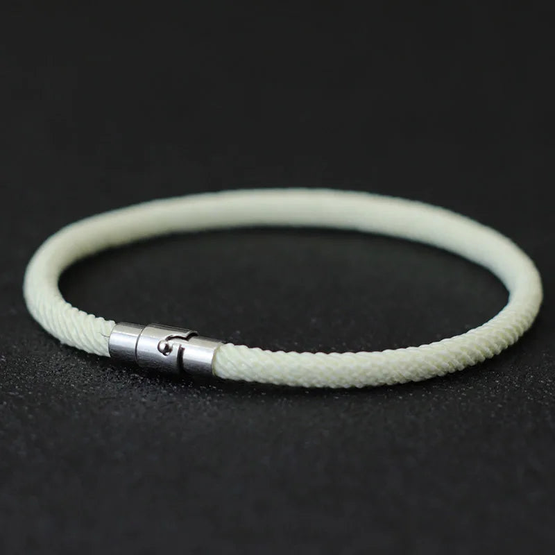Minimalist Rope Bracelet with Magnetic Clasp – Multiple Colors – Unisex by Knotic