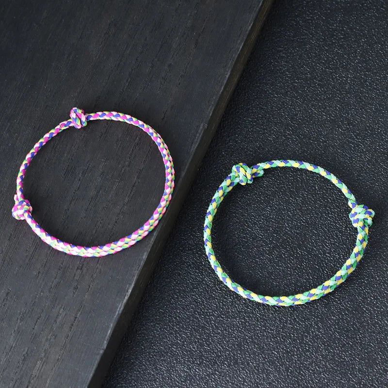 Braided Holiday Friendship Rope Bracelet