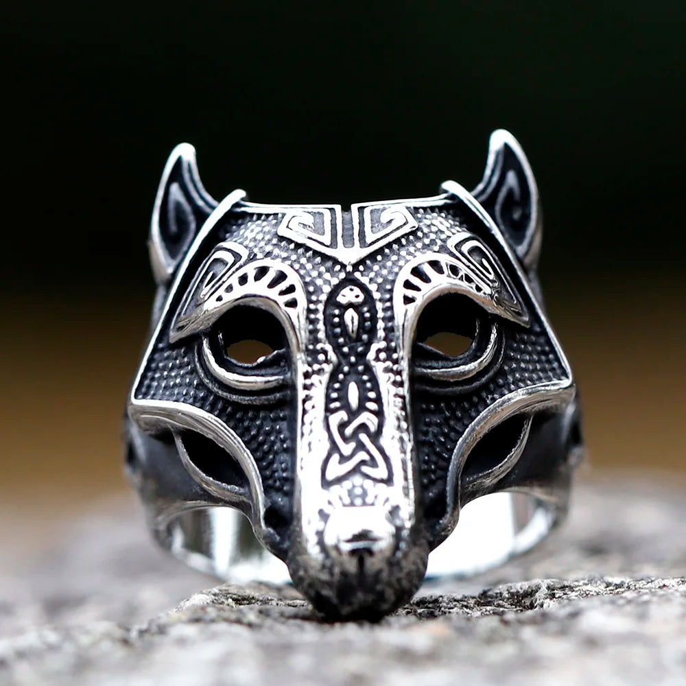 Forge Your Legacy: MGS Men's Viking Wolf 316L Stainless Steel Ring – Unleash Your Inner Warrior - Man Gifts Shop