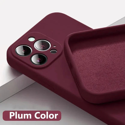 Shock-Proof Silicone Case for iPhone 15 & 16 Series – Soft, Stylish, and Protective