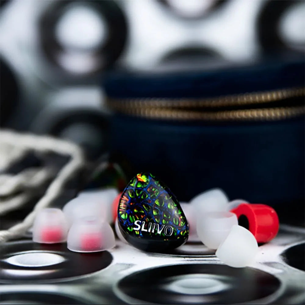 SLIIVO SL41 MK2 IEM 1DD+4BA Hybrid Technology In-Ear Headphones 10 Drivers Hifi In-Ear Monitor 2-Pin Balanced Plug