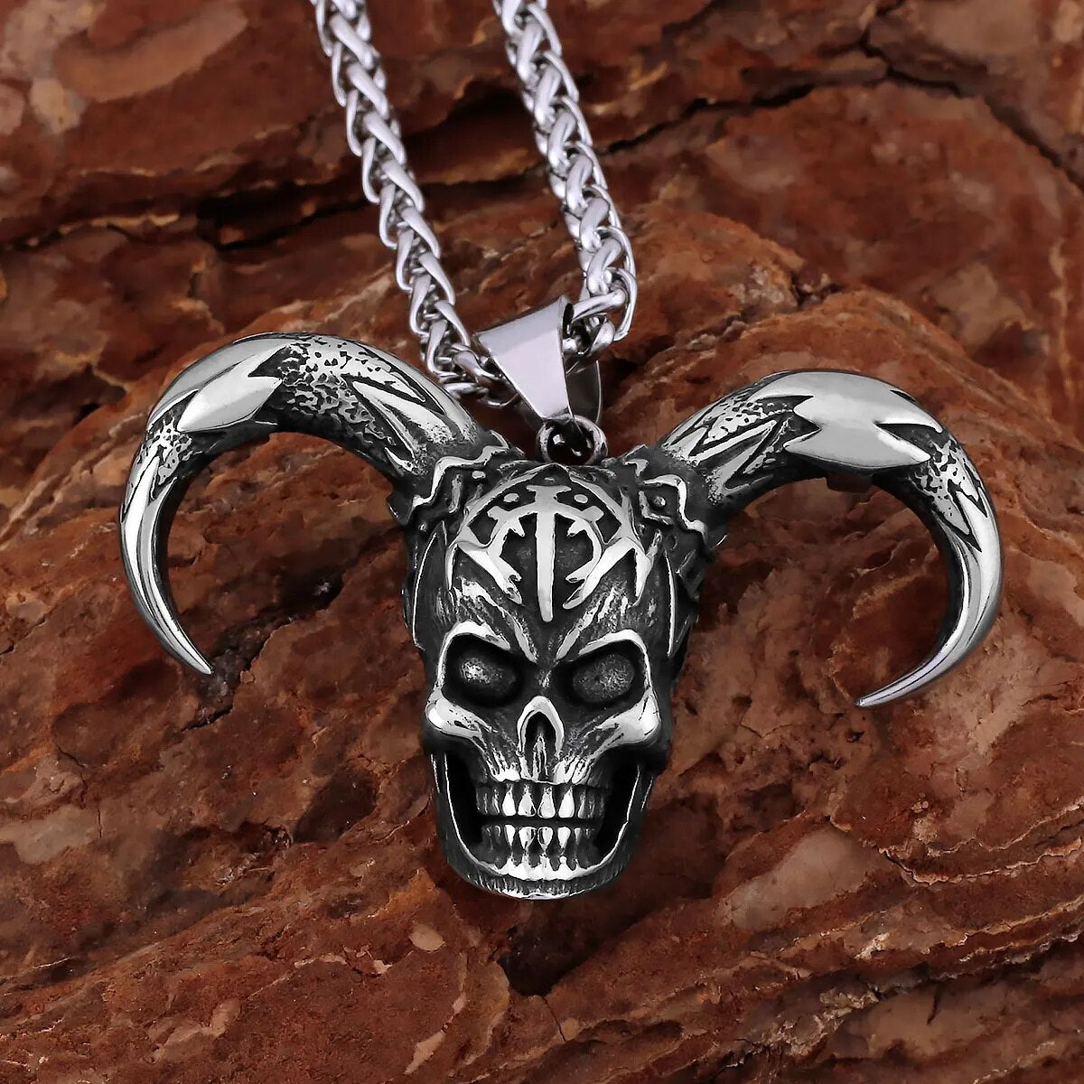 MGS Creative 316L Stainless Steel Ghost Skull Necklace - Man Gifts Shop