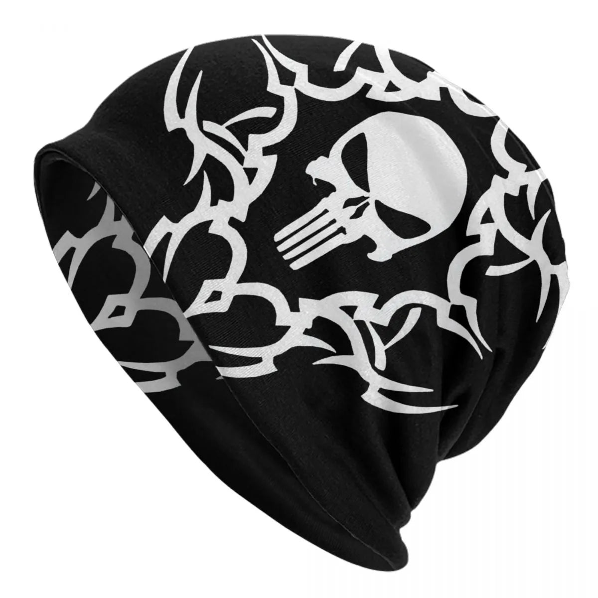 Embrace the Dark Elegance with Heavy Metal Punisher Skull Beanies - Man Gifts Shop