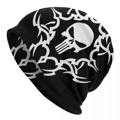 Embrace the Dark Elegance with Heavy Metal Punisher Skull Beanies - Man Gifts Shop