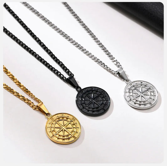 Discover Our MGS Stylish Layered Compass Necklaces for Men - Man Gifts Shop