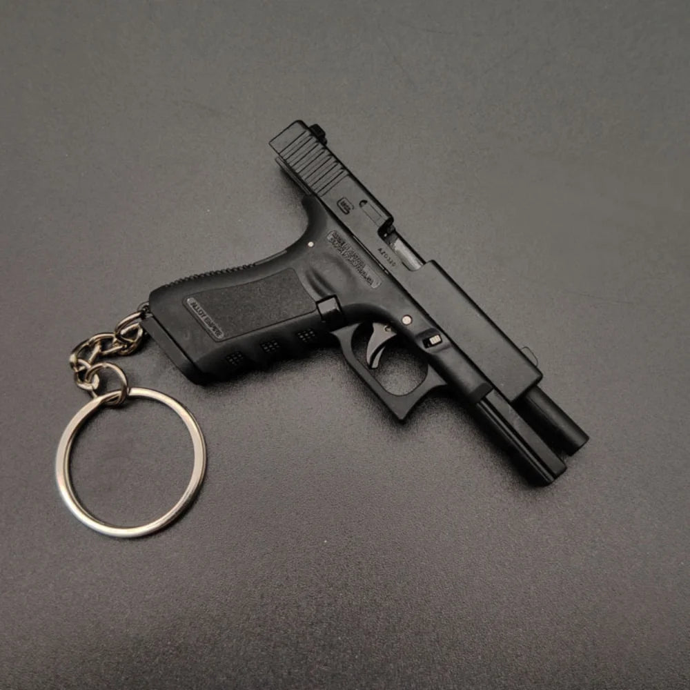 1:3 Scale Miniature Glock Alloy Keychain Pistol Model – The Ultimate Pocket-Sized Toy Gun Adventure - Man Gifts Shop