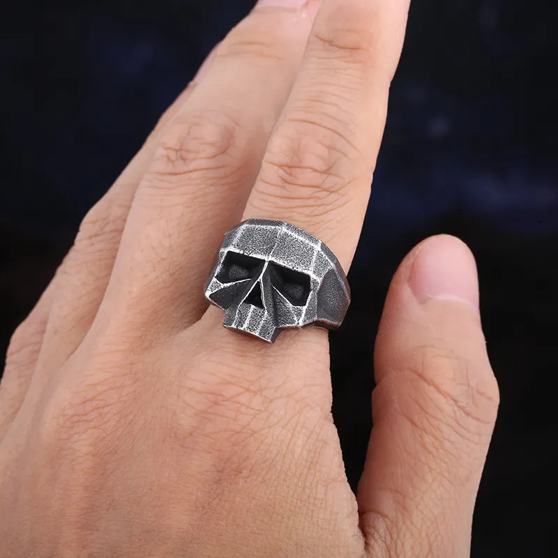 Revolutionize Your Style: New MGS Punk Rock 316L Stainless Steel Vintage Skull Ring - A Statement Jewelry - Man Gifts Shop