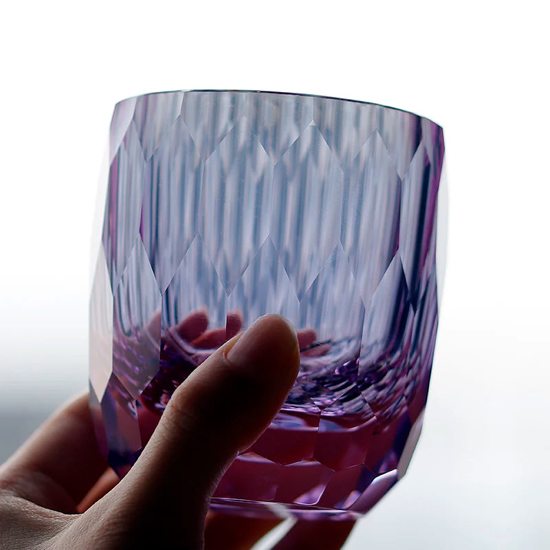 [New Arrival] K9 Crystal Glass Handmade Edo Kiriko Glass Whisky Drinking Glass Cup  200ml/6.8oz 1PC