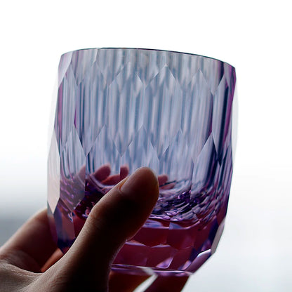 K9 Crystal Glass Handmade Edo Kiriko Glass Whisky Drinking Glass Cup  200ml/6.8oz 1PC