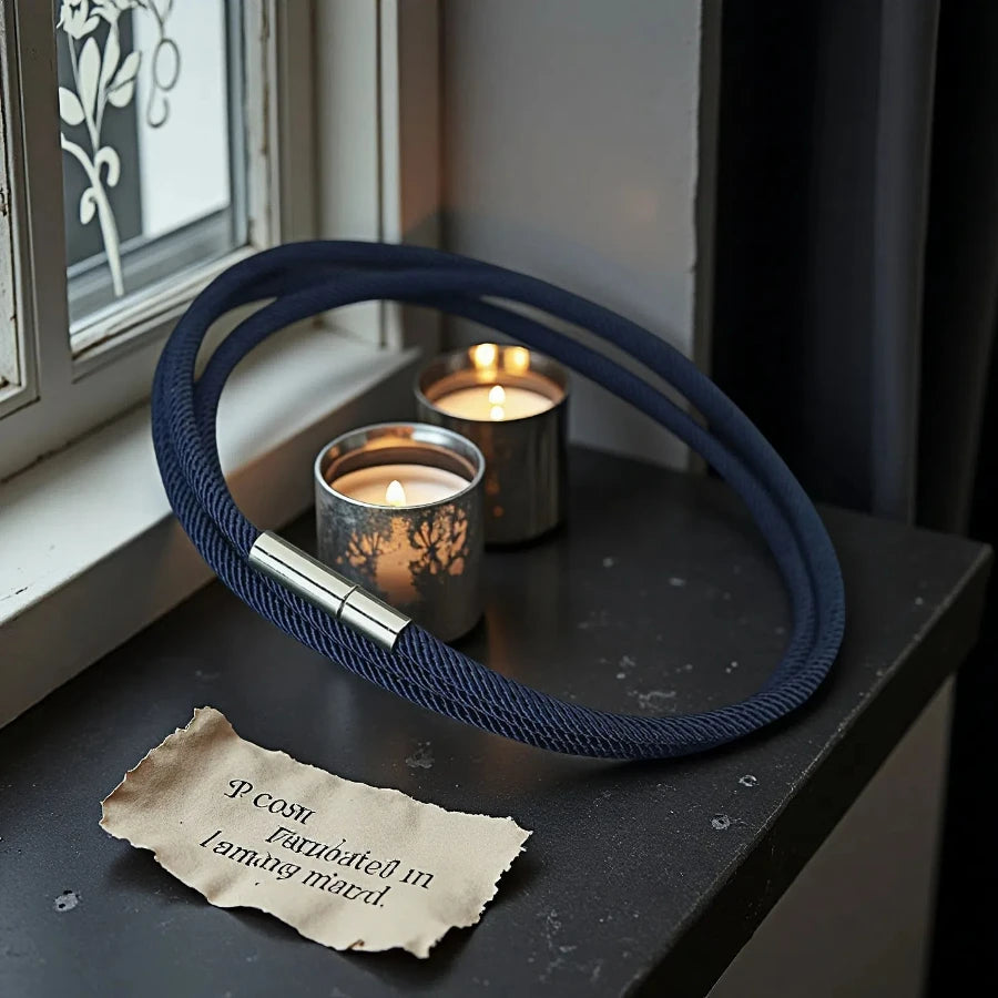 Bold Dark Grey 3-Layer Milan Cord Bracelet – Refined Style for Him
