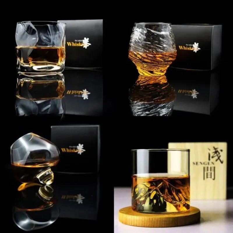 MGS Whiskey Tumblr Glass Wine Set Drinkware Signature Set Gift Box - Man Gifts Shop