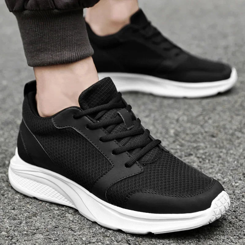 Men’s Height-Increase Elevator Sneakers | 8cm & 10cm Height Boost - Black