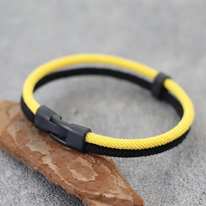 Rugged & Stylish: MGS Men's Bicolor Milan Rope Bracelet