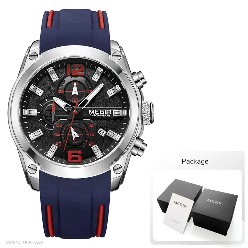 Original MEGIR Men's Chronograph Analog Quartz Watch - Man Gifts Shop