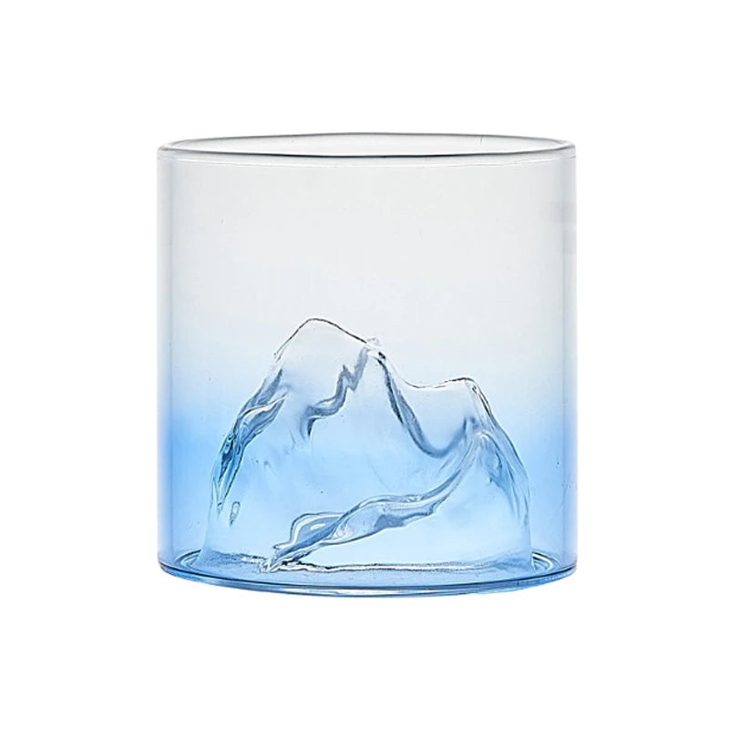 MGS Japanese Whisky Glass Cup 3D Mountain Water Glass - Man Gifts Shop