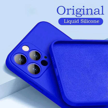 Shock-Proof Silicone Case for iPhone 15 & 16 Series – Soft, Stylish, and Protective