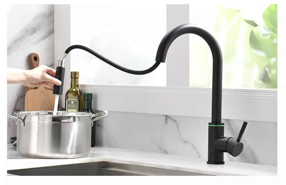 MGS Smart Touch Kitchen Faucet with Water Temperature LED Indicator