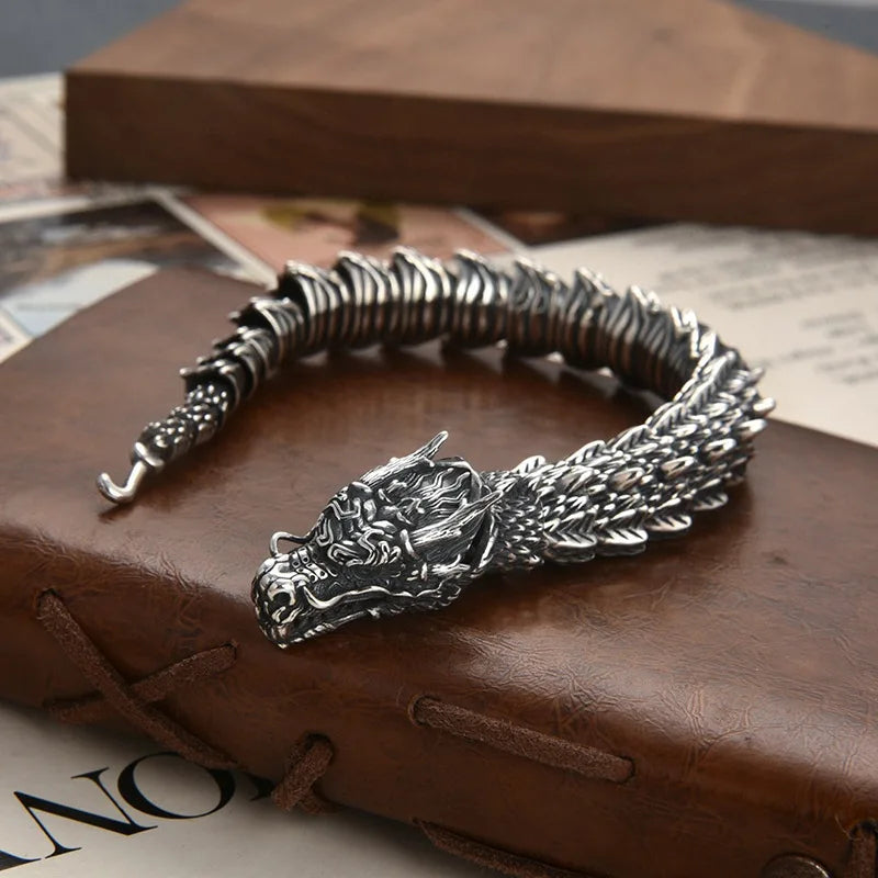 MGS Viking Black Gun Dragon Men Bracelet - Man Gifts Shop