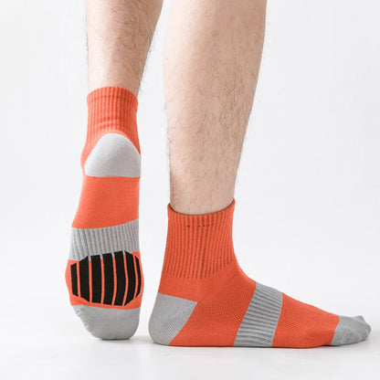 5 Pairs Men’s Cushioned Ankle Socks – Breathable, Athletic & Everyday Ready