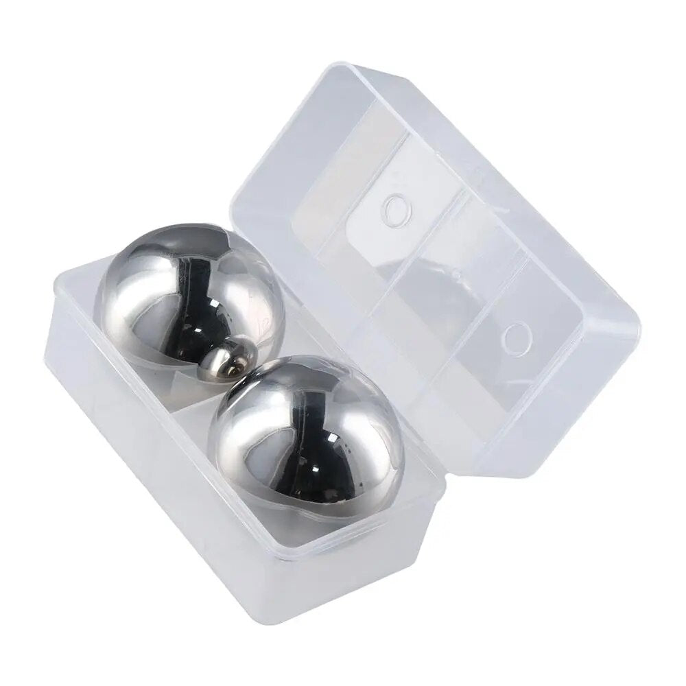 Reusable Whiskey Stone Balls Stainless Steel - Man Gifts Shop