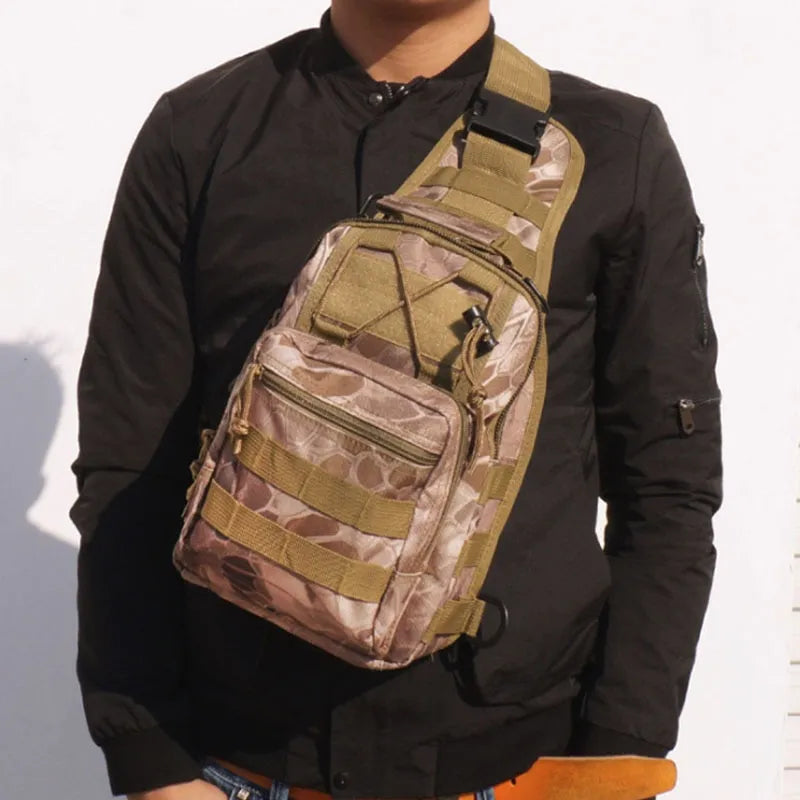 Rugged Tactical Crossbody Chest Bag for Adventurous Men - Man Gifts Shop