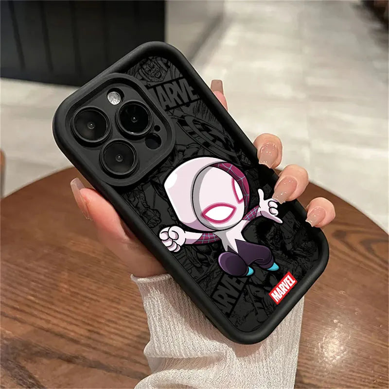 Marvel Cartoon Venom Deadpool Groot Phone Case for iPhone 14, 15 & 16 – Shockproof & Stylish Protection